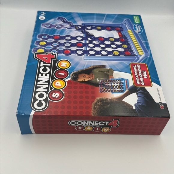 Hasbro Connect 4 Spin Game, Features Spinning Connect 4 Grid, Game for 2 Player - Picture 7 of 11